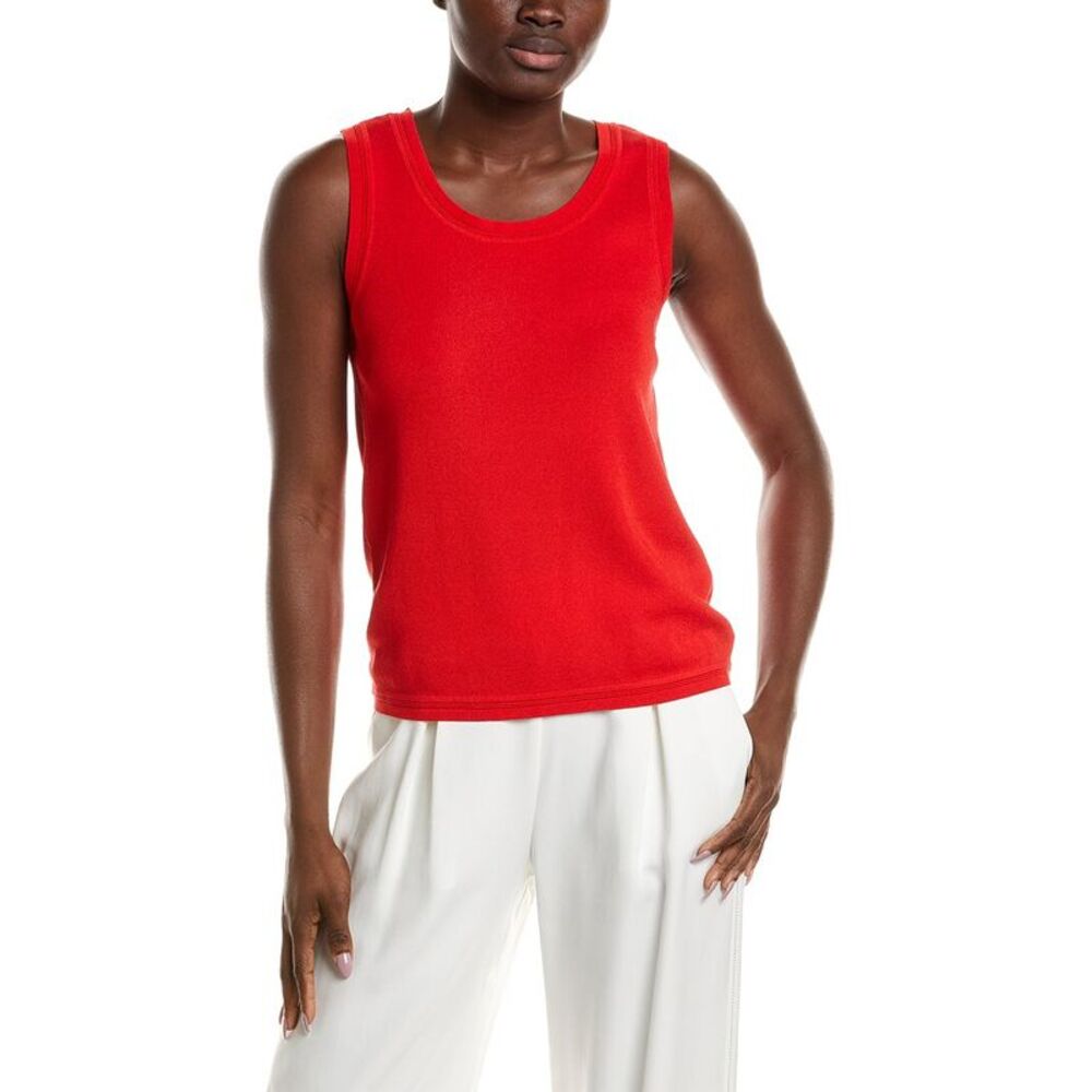 Anne Klein Womens  Scoop Neck Tank, Pink